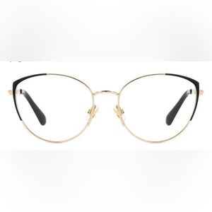 Kate Spade Elegant Gold and Black Cat-Eye Glasses